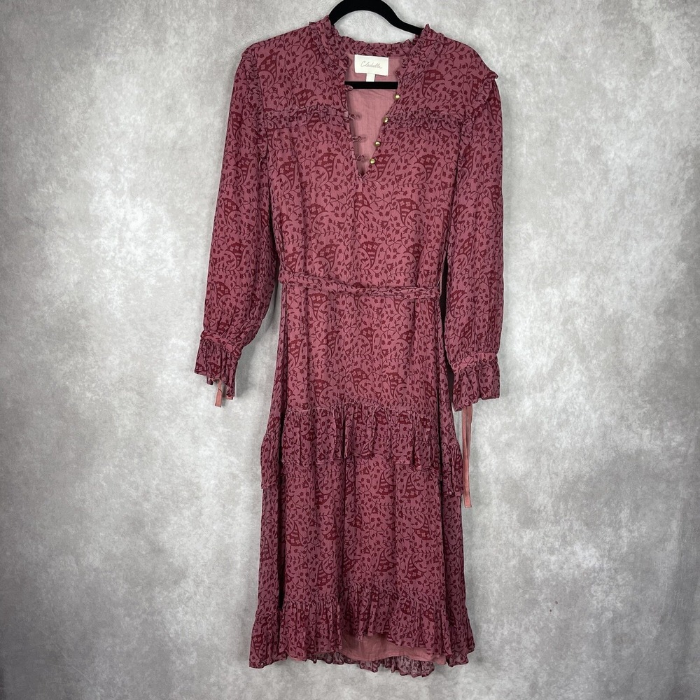 Cleobella Iris Midi Dress In Kerala Black Print Women's Size S